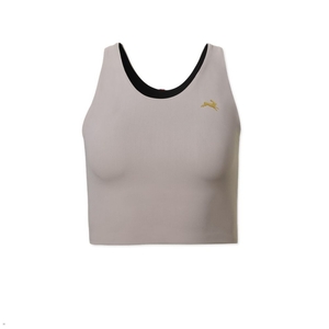 Hauts Tracksmith Turnover Crop Grise Femme France | PHZ-82538945