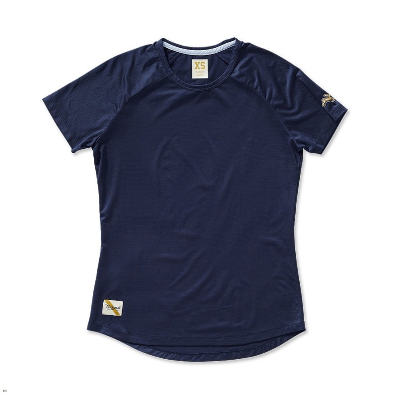 T-Shirt Tracksmith Twilight Bleu Marine Femme France | ZHY-43901495