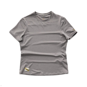 T-Shirt Tracksmith Session Grise Femme France | YJB-88095979