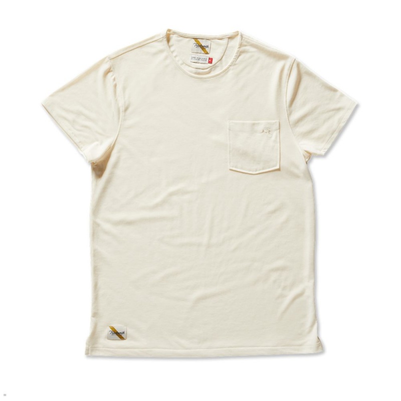 T-Shirt Tracksmith Run Cannonball Run Blanche Femme France | BAR-80937876