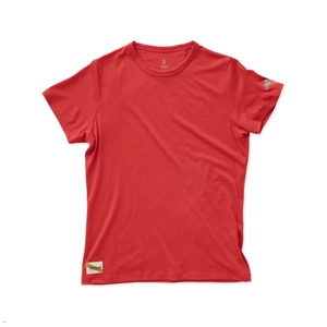 T-Shirt Tracksmith Harrier Rouge Femme France | MSC-78515867