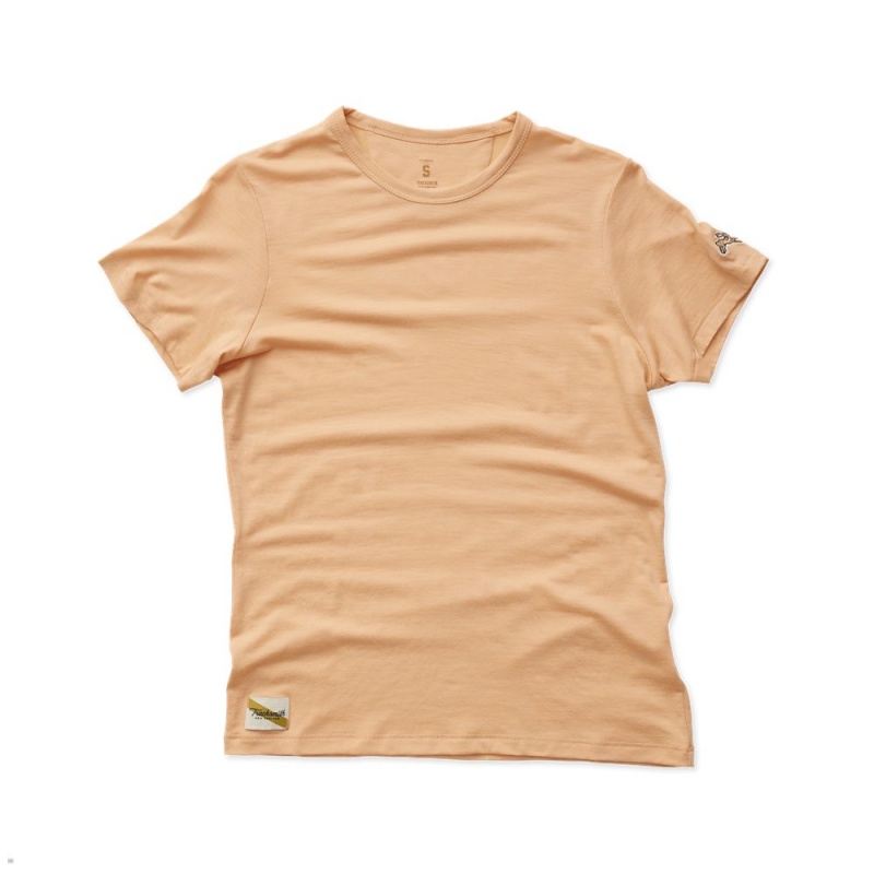 T-Shirt Tracksmith Harrier Corail Femme France | DDG-90924093