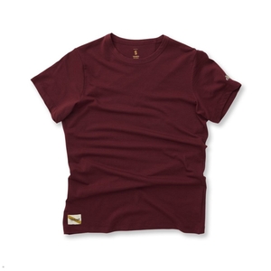 T-Shirt Tracksmith Harrier Bordeaux Femme France | AUC-53635312