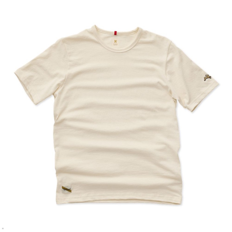 T-Shirt Tracksmith Grayboy Blanche Femme France | LSZ-77525499