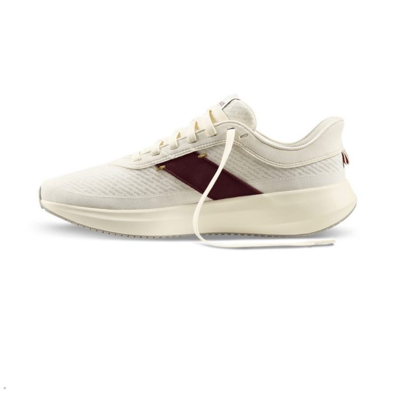 Chaussure Tracksmith Eliot Runner Blanche Bordeaux Femme France | LIN-31341734