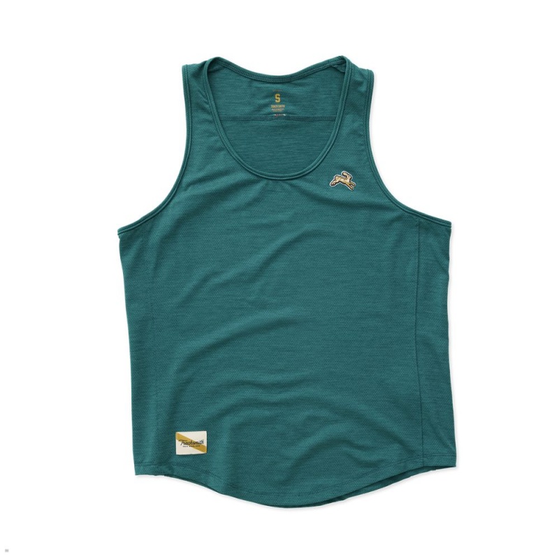 Debardeur Tracksmith Session Vert Femme France | RBT-21481859