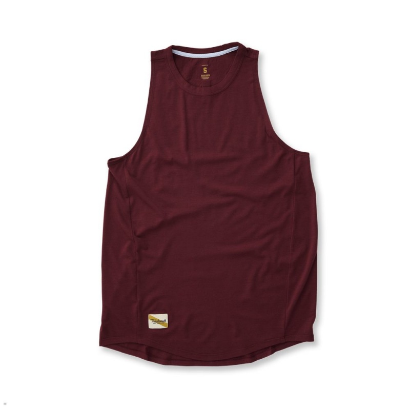 Debardeur Tracksmith Harrier Bordeaux Femme France | IKK-67488498