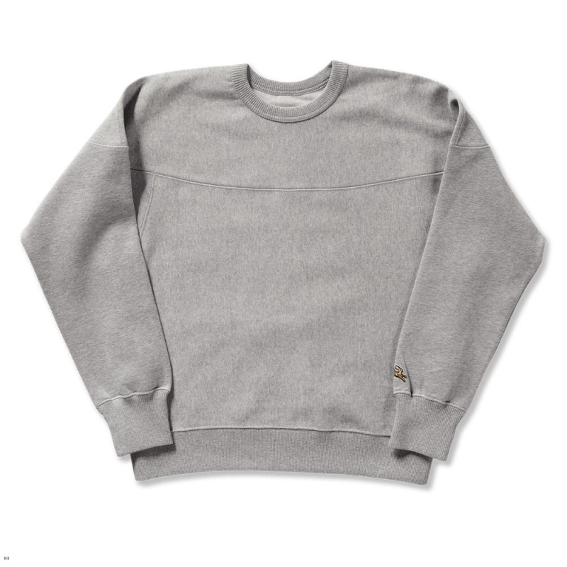 Sweatshirt Tracksmith Trackhouse Crew Grise Femme France | DQN-49347245