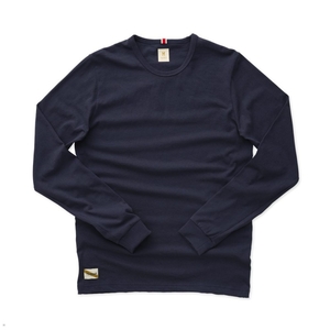 Chemises Tracksmith Grayboy Long Sleeve Bleu Marine Femme France | OPV-97779405