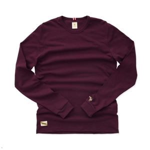 Chemises Tracksmith Grayboy Long Sleeve Bordeaux Femme France | CLM-88636210