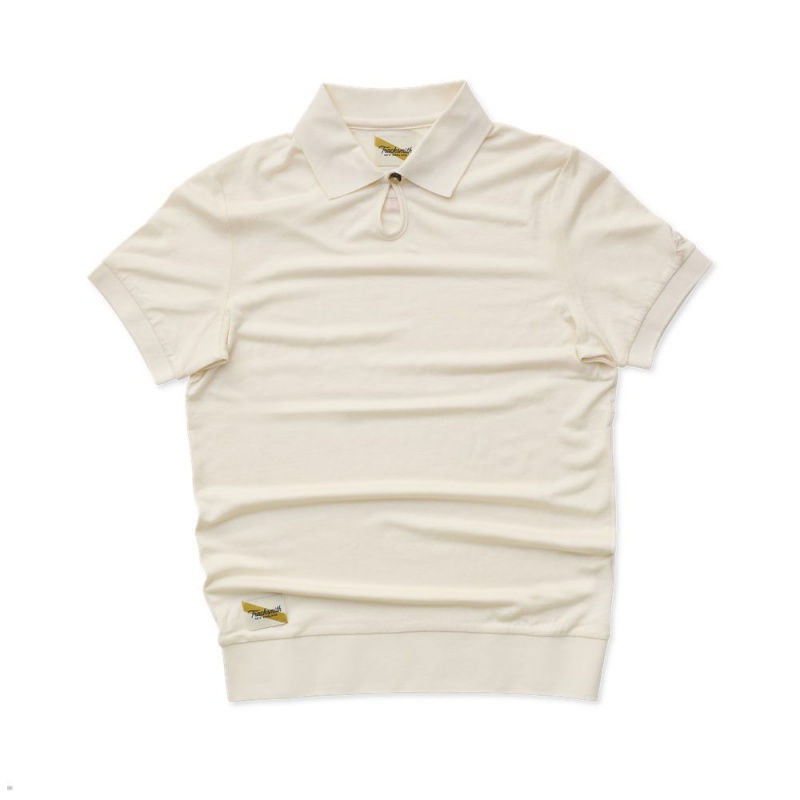 Chemises Tracksmith Rapid Transit Polo Blanche Femme France | VZU-35916083