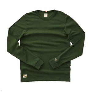 Chemises Tracksmith Grayboy Long Sleeve Vert Olive Femme France | LIK-20920894