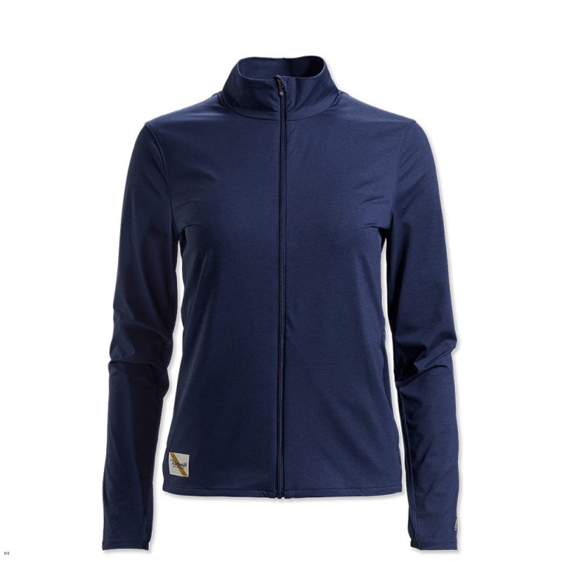 Veste Tracksmith Session Bleu Marine Femme France | PVH-02061970