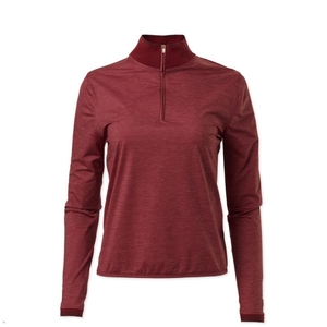 Sweatshirt Tracksmith Session Quarter Zip Rouge Femme France | TKH-27227027