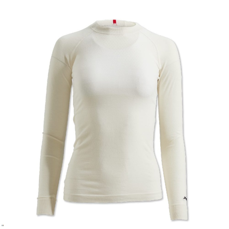 Couche De Base Tracksmith Brighton Blanche Femme France | OIN-30336882