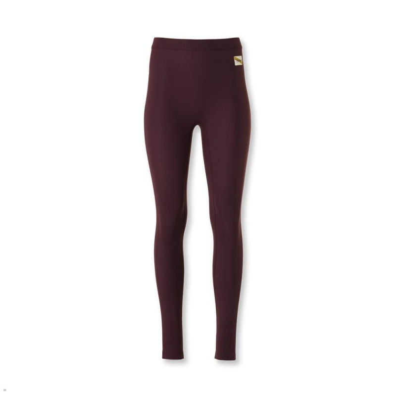 Collant Tracksmith Turnover Bordeaux Femme France | SSI-15777276