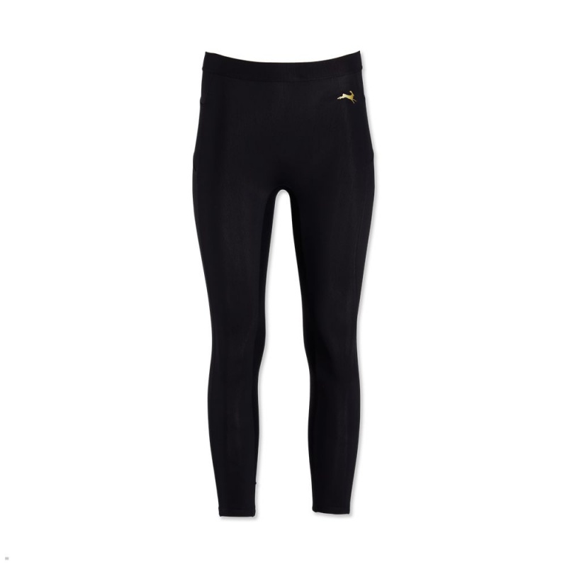 Collant Tracksmith Turnover Crop Noir Femme France | UEA-41927326