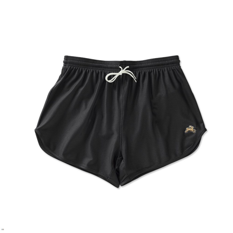 Short Tracksmith Van Cortlandt Grand Noir Femme France | BRO-27190051