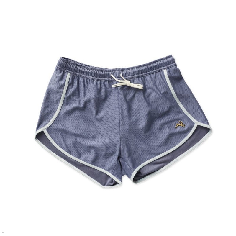 Short Tracksmith Van Cortlandt Bleu Grise Femme France | OHH-72764193