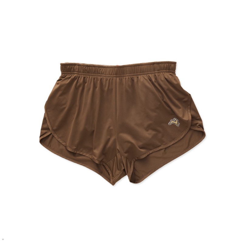 Short Tracksmith Twilight Split Marron Femme France | RYS-25772453