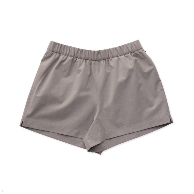 Short Tracksmith Rapid Transit Grise Femme France | EUG-17786894