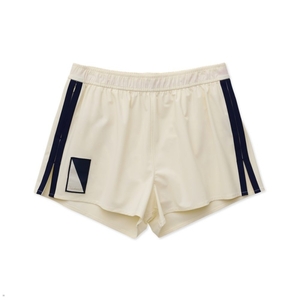 Short Tracksmith Run Cannonball Run Blanche Bleu Marine Femme France | QHW-15668756