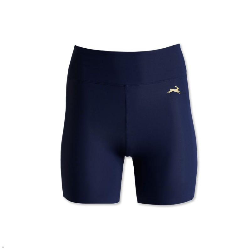 Short Tracksmith Allston Bleu Marine Femme France | SRE-02932659