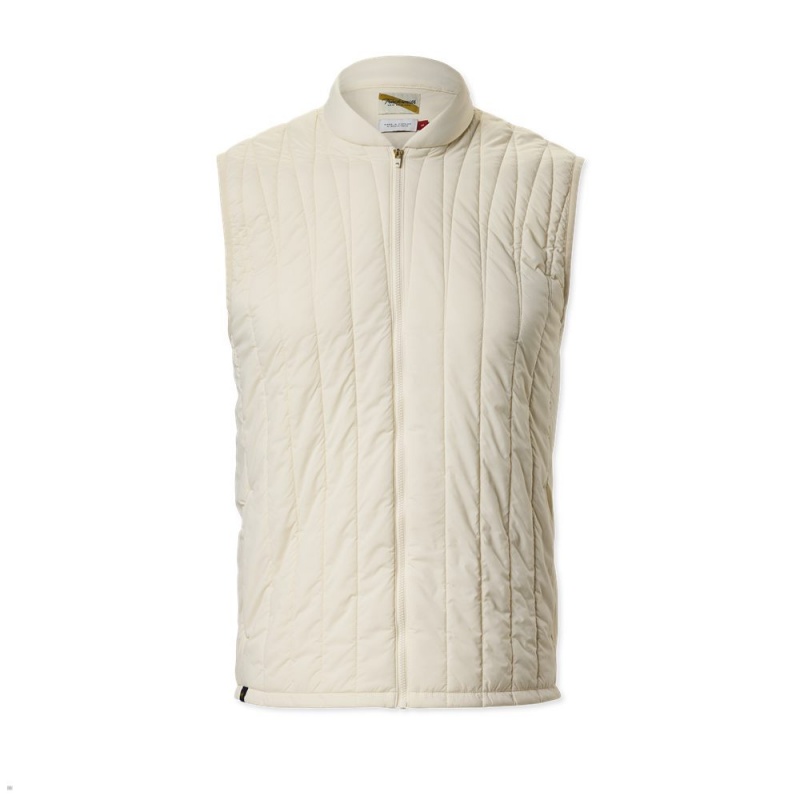 Gilet Tracksmith Harbor Blanche Homme France | ALE-54025870