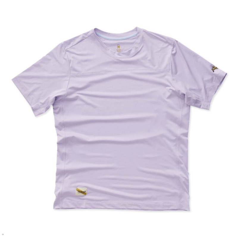 T-Shirt Tracksmith Twilight Violette Homme France | AYU-07032197