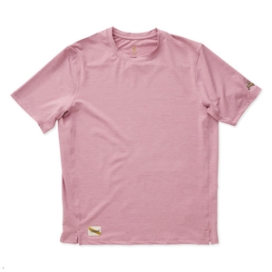 T-Shirt Tracksmith Session Rose Homme France | TVP-95644024