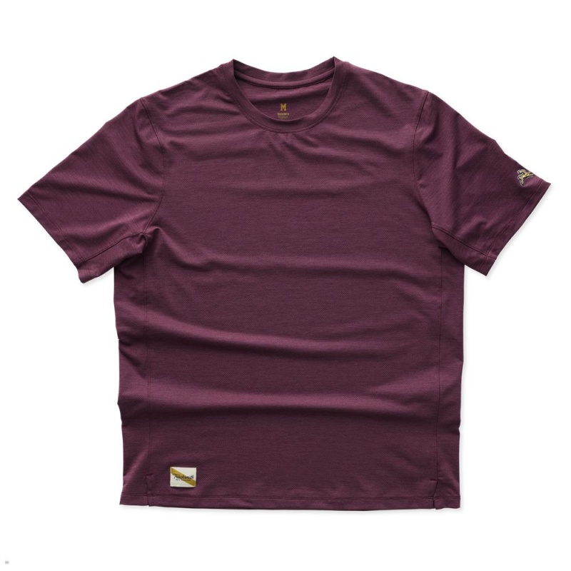 T-Shirt Tracksmith Session Bordeaux Homme France | GMV-07506879