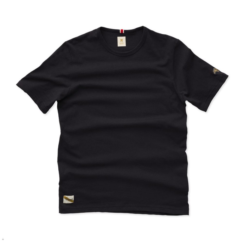 T-Shirt Tracksmith Grayboy Noir Homme France | NZK-47131333