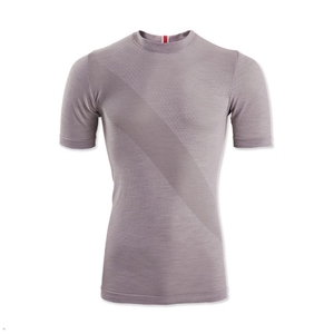 T-Shirt Tracksmith Brighton Base Layer Grise Homme France | UYW-32586985