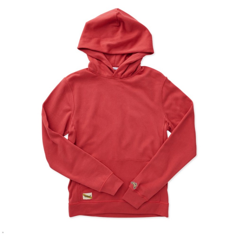 Sweatshirt Tracksmith Trackhouse Midweight Rouge Homme France | GNS-33335914