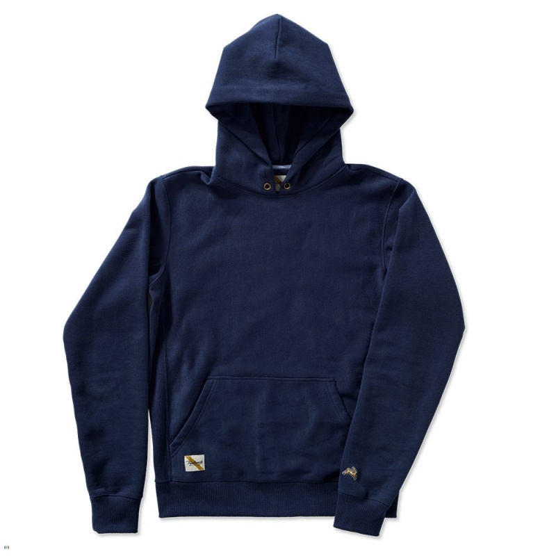 Sweatshirt Tracksmith Trackhouse Bleu Marine Homme France | RCS-31631130