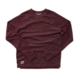 Sweatshirt Tracksmith Rapid Transit Crew Bordeaux Homme France | GOI-67856623