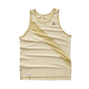 Debardeur Tracksmith Van Cortlandt Beige Homme France | TNK-06805864