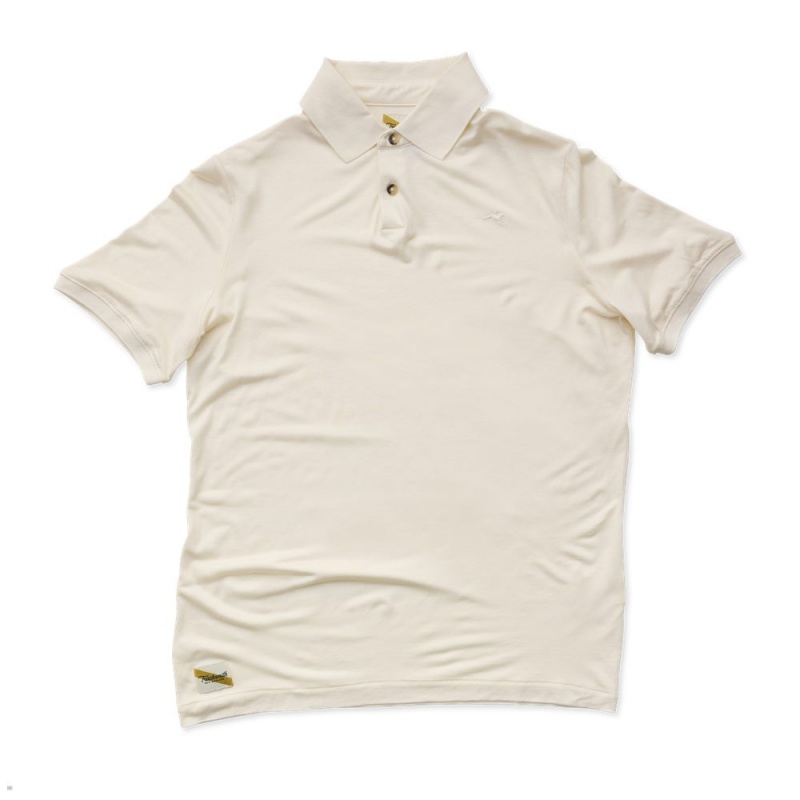 Chemises Tracksmith Rapid Transit Polo Blanche Homme France | WRH-80720483