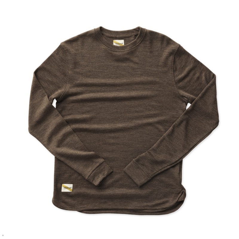 Sweatshirt Tracksmith Downeaster Crew Cafe Homme France | LEM-41521389