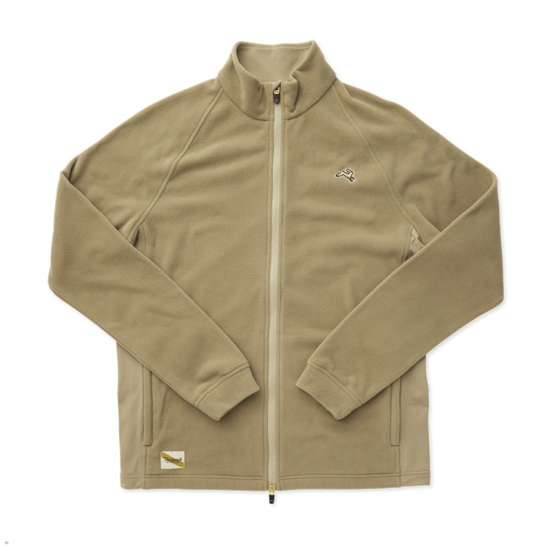 Veste Tracksmith Franklin Fleece Vert Olive Homme France | FJB-56712265