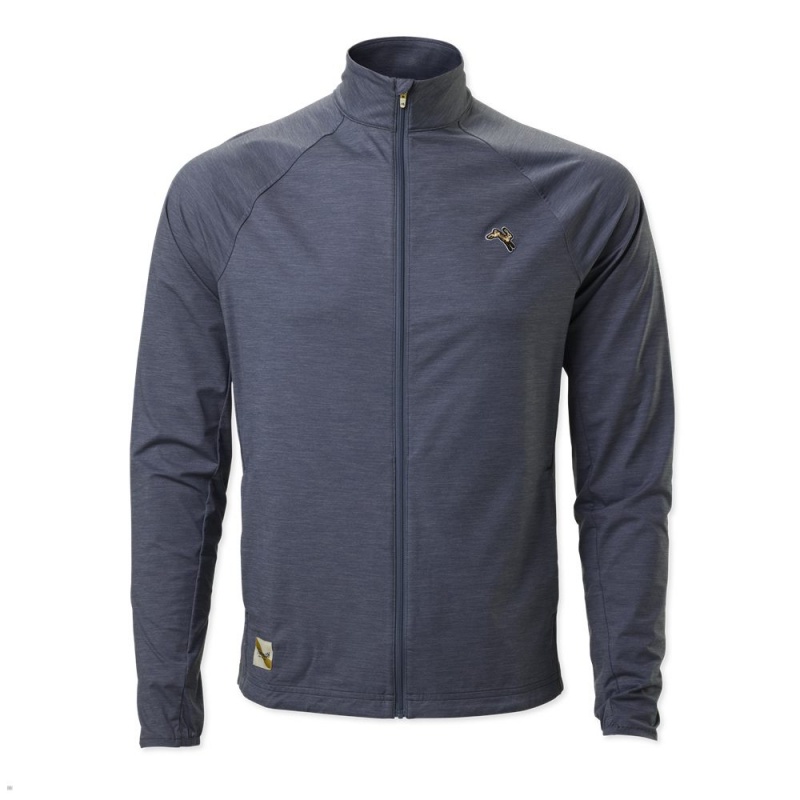 Veste Tracksmith Session Bleu Homme France | KTI-23226539