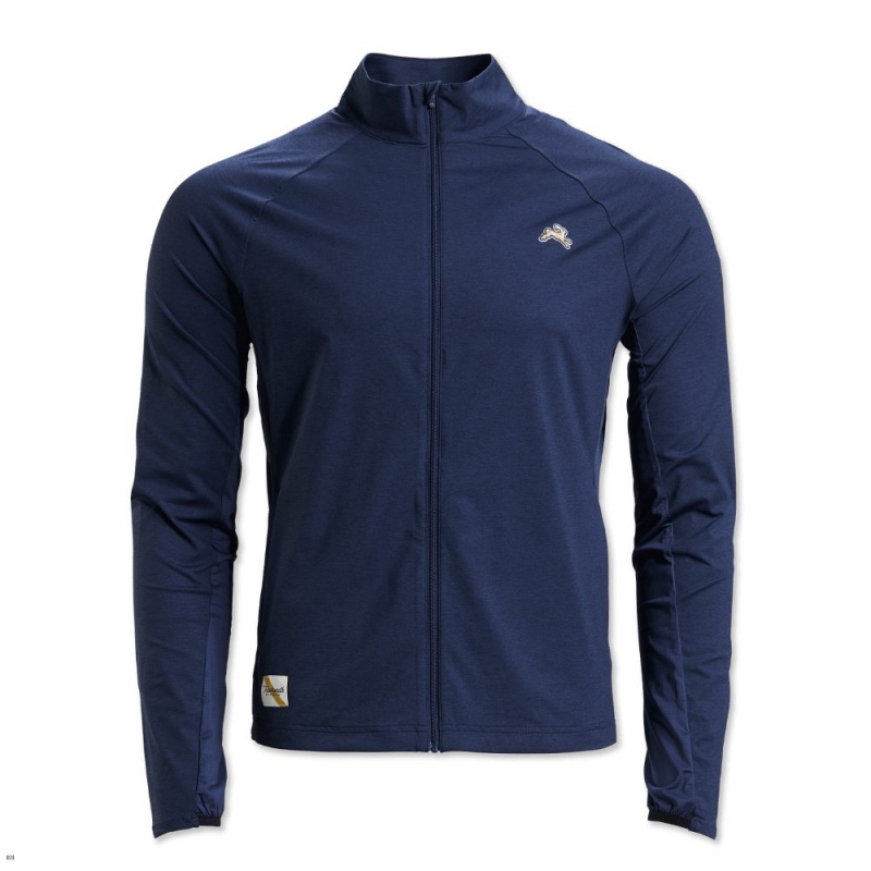 Veste Tracksmith Session Bleu Marine Homme France | IYR-09012225