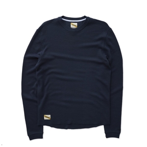 Couche De Base Tracksmith Fells Waffle Bleu Marine Homme France | XTS-64504866