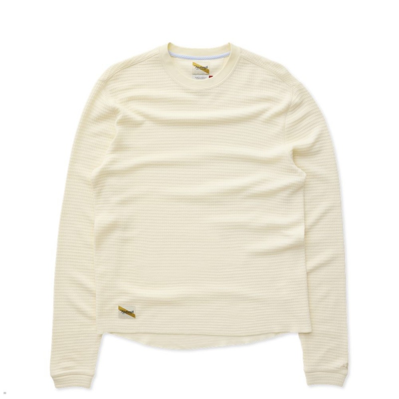 Couche De Base Tracksmith Fells Waffle Blanche Homme France | MLU-31539737