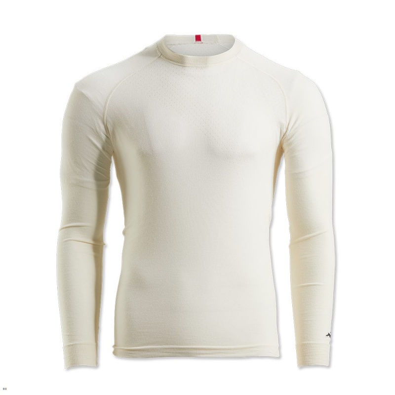 Couche De Base Tracksmith Brighton Blanche Homme France | FWW-43543994