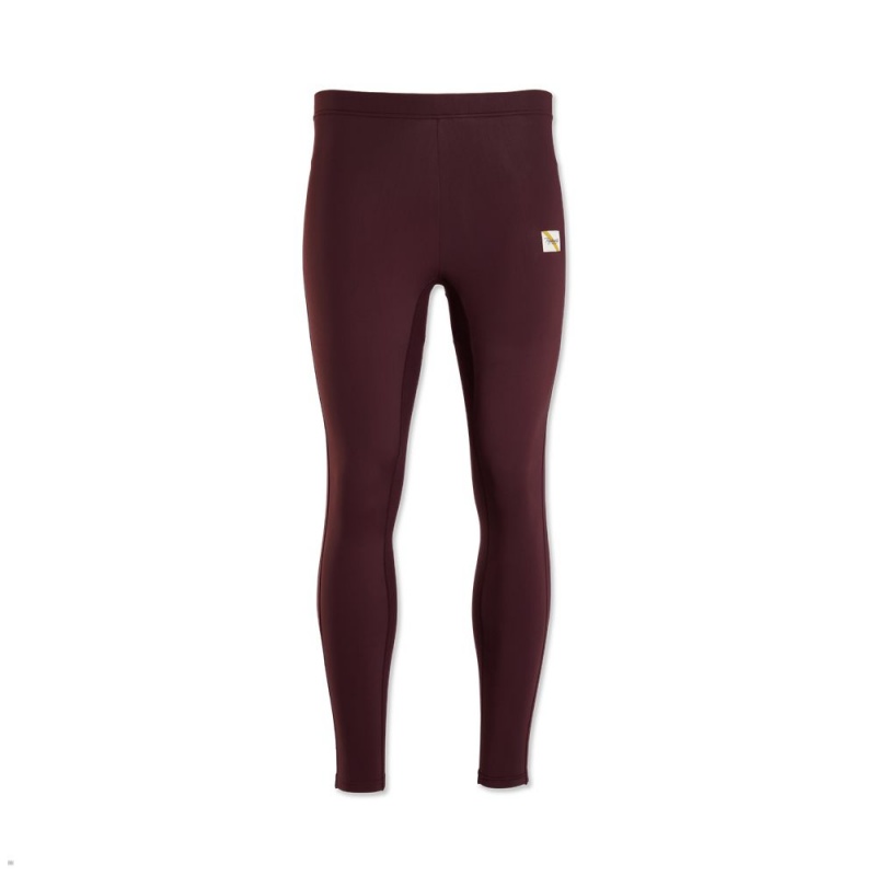 Collant Tracksmith Turnover Bordeaux Homme France | LOZ-44051054