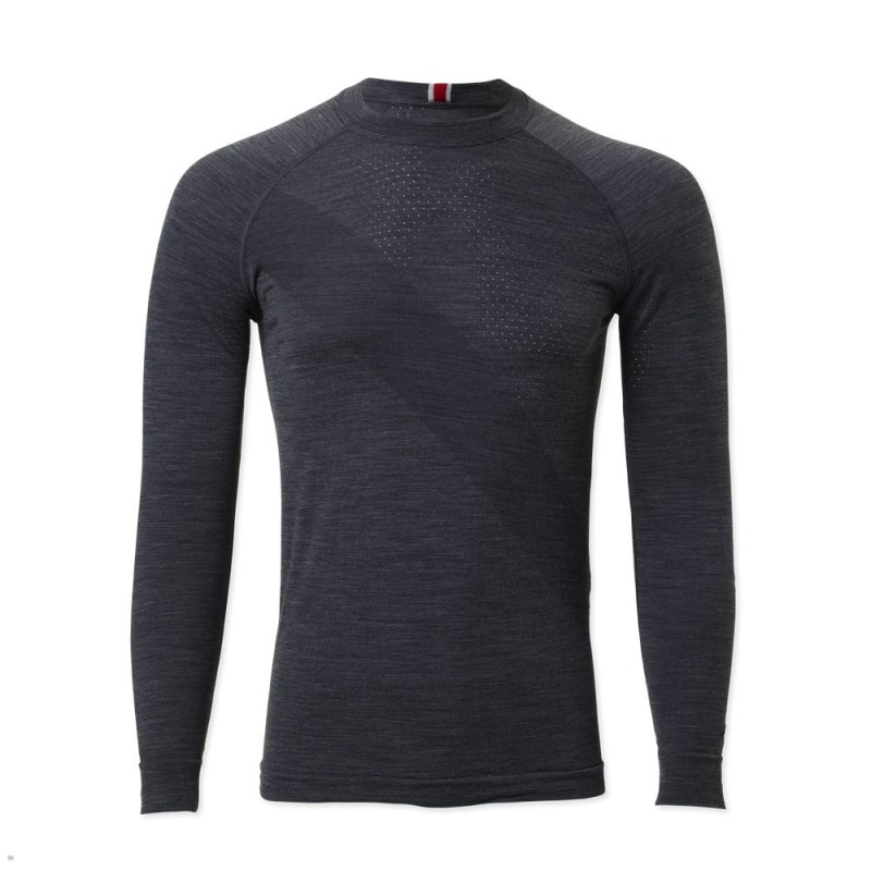 Couche De Base Tracksmith Brighton Grise Homme France | MXE-83818539