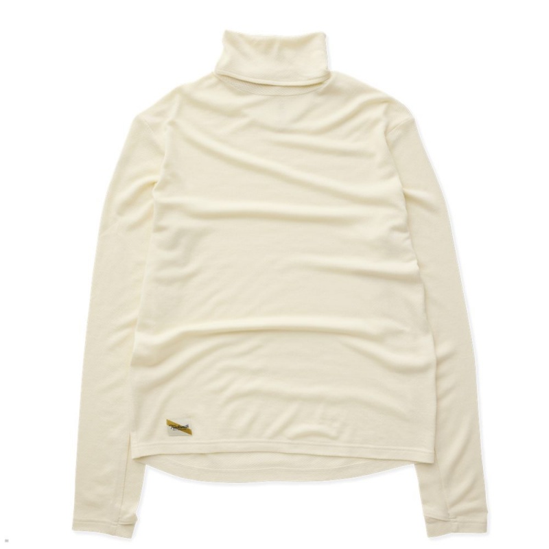 Couche De Base Tracksmith Fells Turtleneck Blanche Homme France | ZNG-88390025