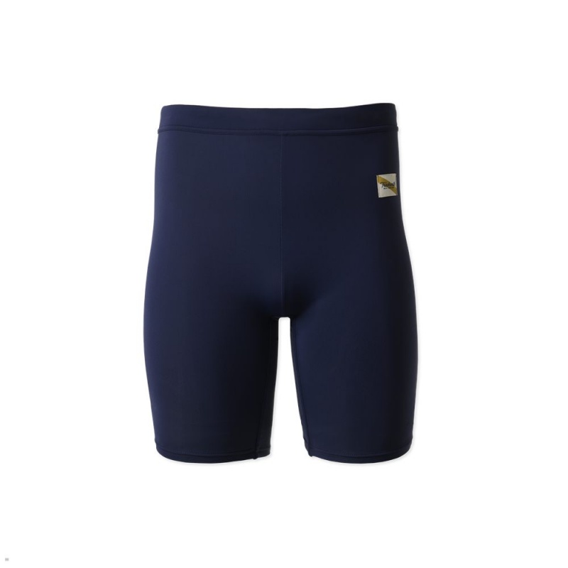 Collant Tracksmith Turnover Half Bleu Marine Homme France | IRH-52465334