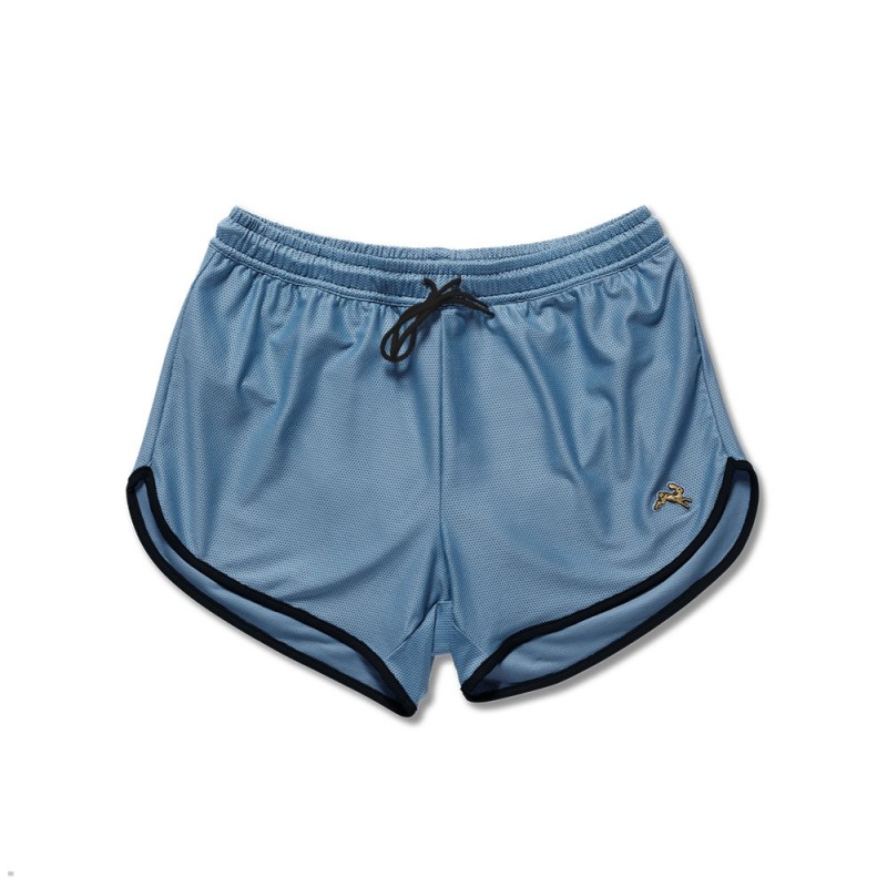 Short Tracksmith Van Cortlandt Bleu Noir Homme France | CWB-64313002